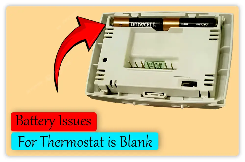 Battery Issues for Thermostat is Blank