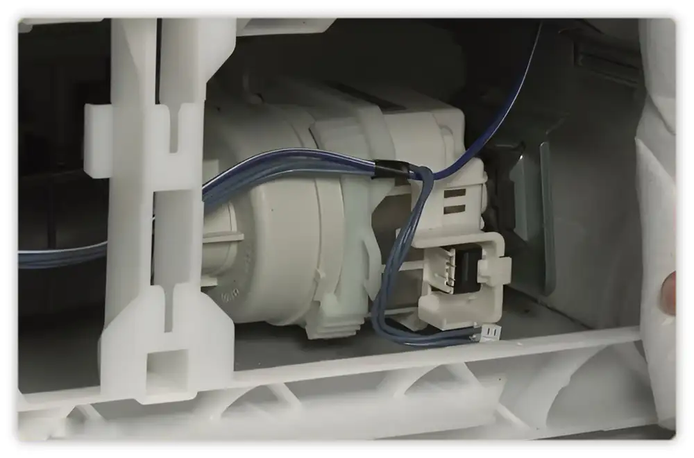 Check the Drain Hose and Garbage Disposal for Amana Dishwasher Not Draining 2 Examine the Pump for Amana Dishwasher Not Draining