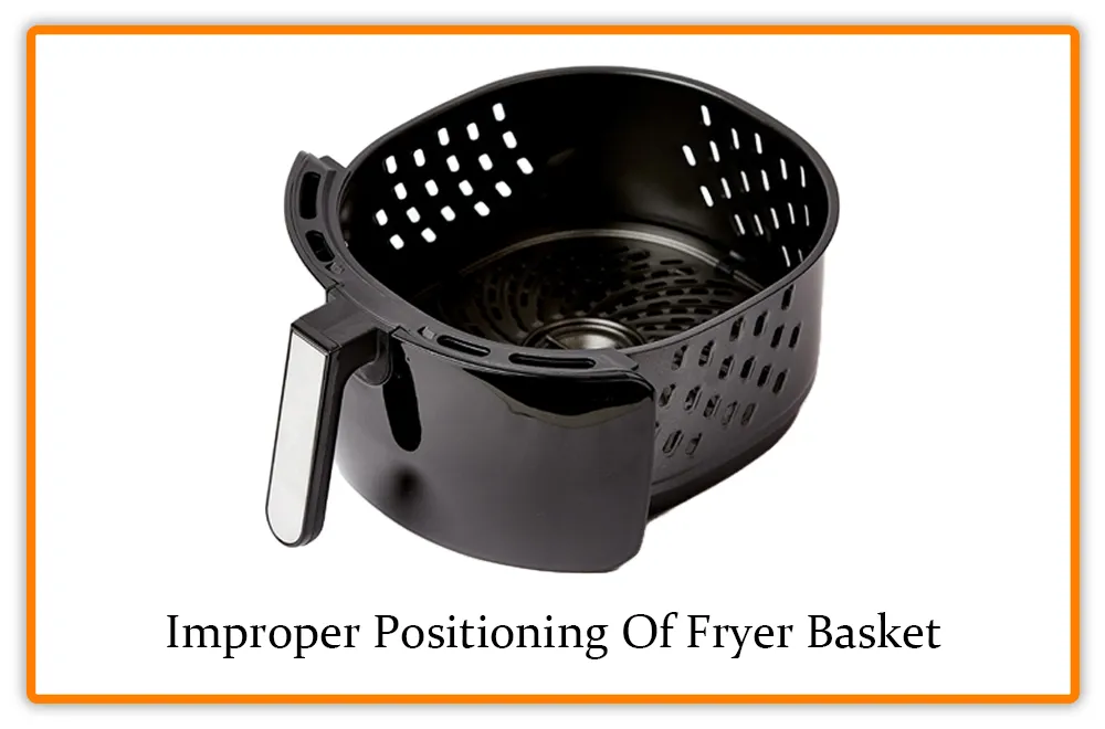 Improper Positioning Of Fryer Basket Improper Positioning Of Fryer Basket
