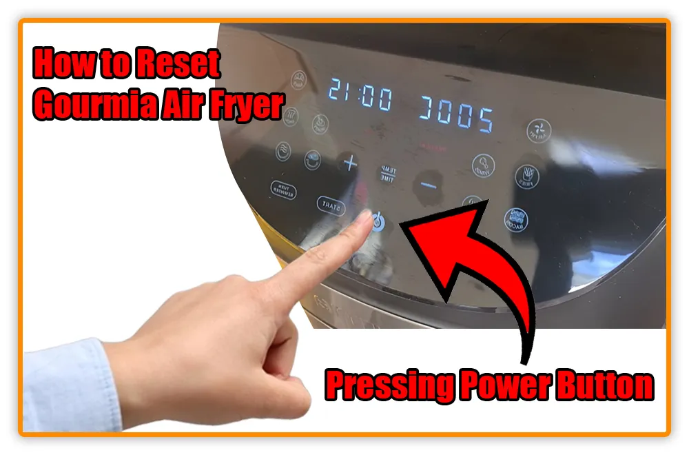 Resetting Gourmia Air Fryer Using Power Button Resetting Gourmia Air Fryer Using Power Button